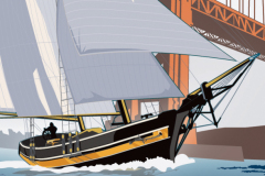 Sailing under the Golden Gate