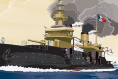 French Battleship Bouvet