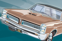 Pontiac GTO built by Pontiac (General Motors) from 1964 to 1974. and is the first generation of American muscle cars.